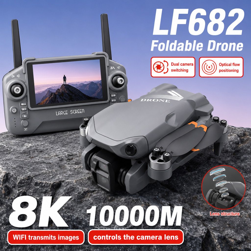 Drone Gimbal 3 Axis - Aerial Photo LF682 Drone 8K HD