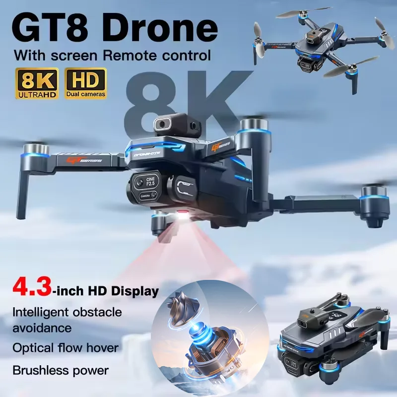 Drone Gimbal 3 Axis - Homologado ANATEL Hot NEW Drone 4K