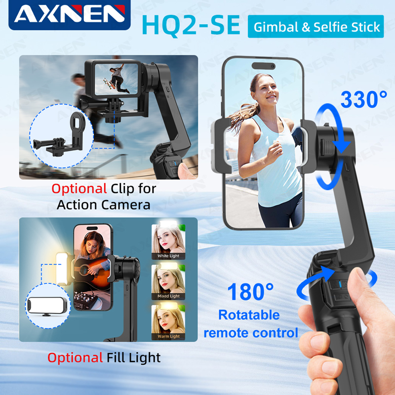 AXNEN HQ2-SE Mobile Phone Stab - Drone Gimbal For Gopro ulasan dan harga