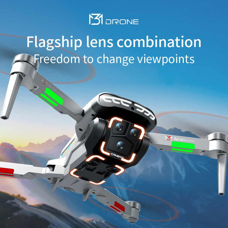 M3 Professional Drone 4K HD Ae - Drone Gimbal 2 Axis ulasan dan harga