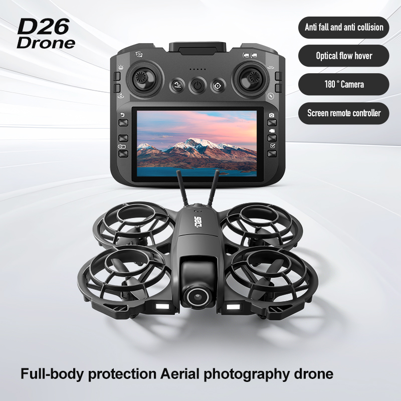 D26 Drone 4K Aerial HD 180° Ca - Drone Gimbal Case ulasan dan harga