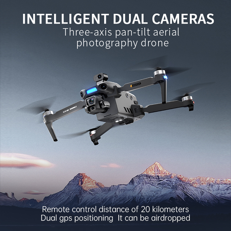 2026 New 8K Dual Camera Drone  - Drone Gimbal 3 Axis ulasan dan harga