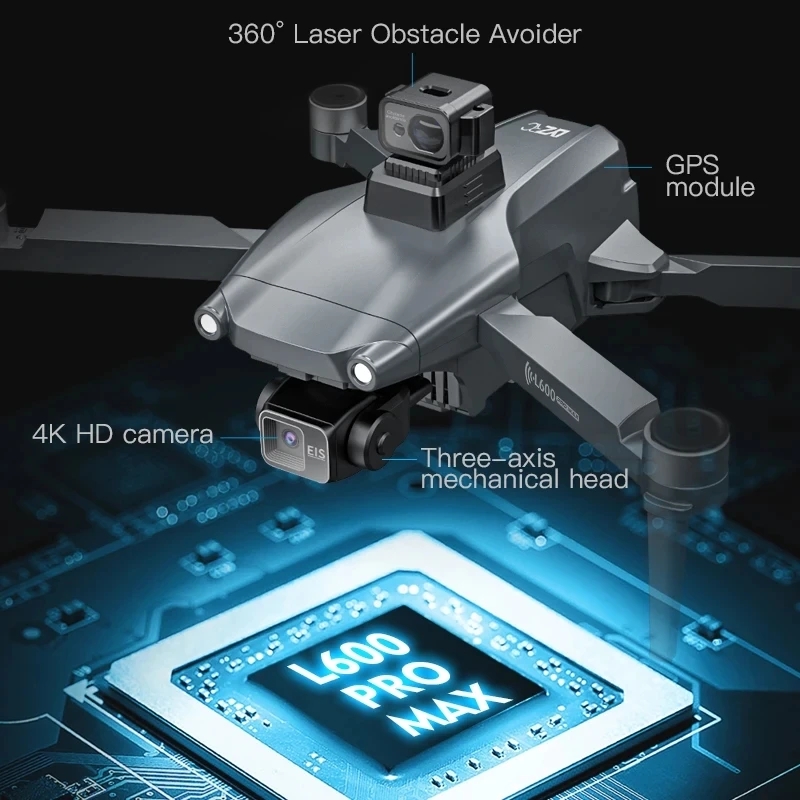 L600 PRO MAX GPS Drone Profess - Drone Gimbal 3 Axis ulasan dan harga