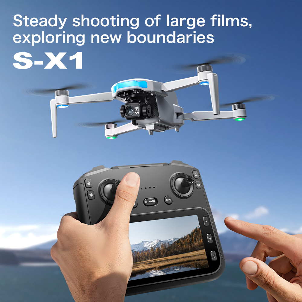 Lenovo S-X1 GPS Drone 8K HD pr - Drone Gimbal 3 Axis ulasan dan harga