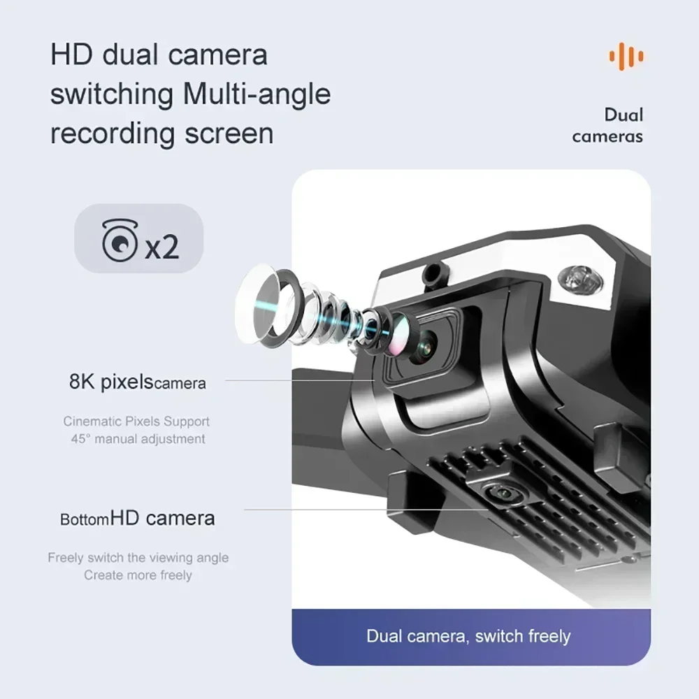 G6 Pro 8K Dual-Camera Drone, 5 - Drone Gimbal Brushless ulasan dan harga