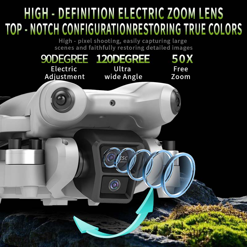 S101 Drone 8K HD Professinal D - Drone Gimbal 3 Axis ulasan dan harga