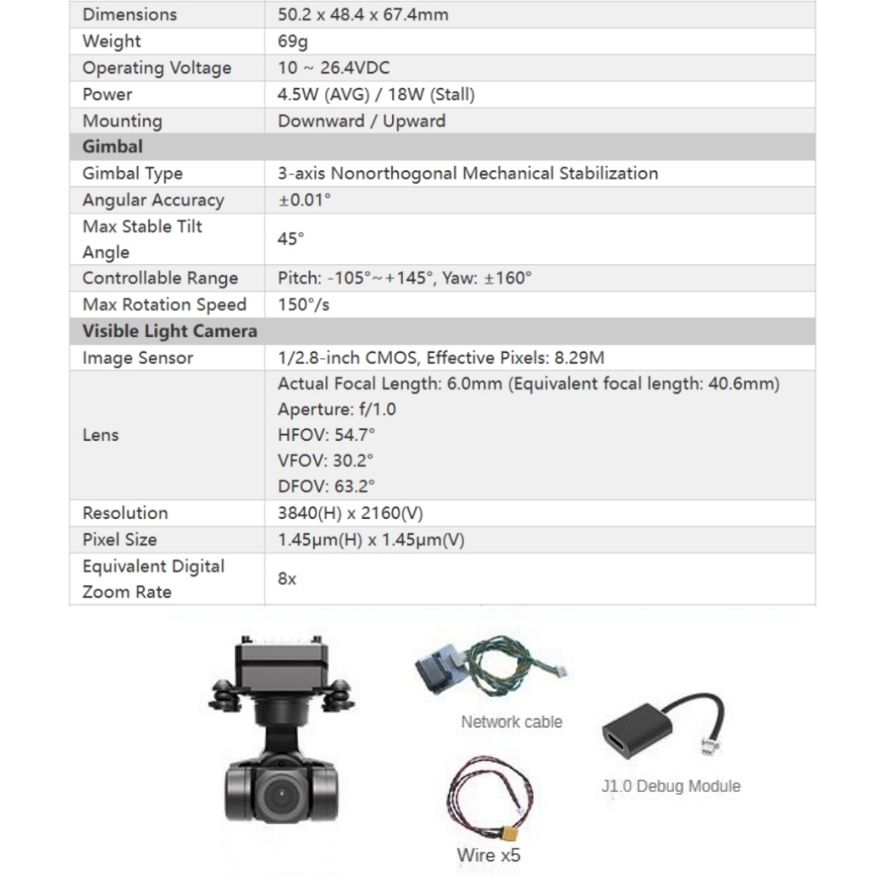 NCZOBOE Supports Network/UART/ - Drone Gimbal 3 Axis ulasan dan harga