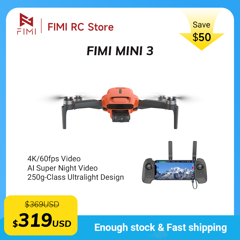FIMI MINI 3 Camere Drone 4K 60 - Drone Gimbal 3 Axis ulasan dan harga