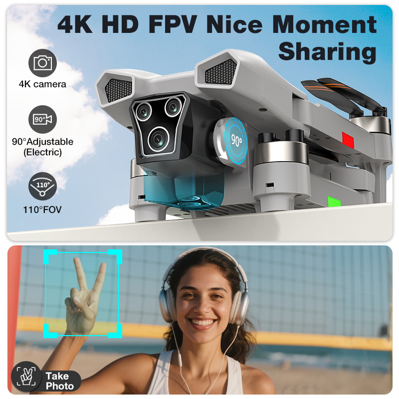 NEW Hot L017 Pro Drone Brushle - Drone Gimbal 3 Axis ulasan dan harga