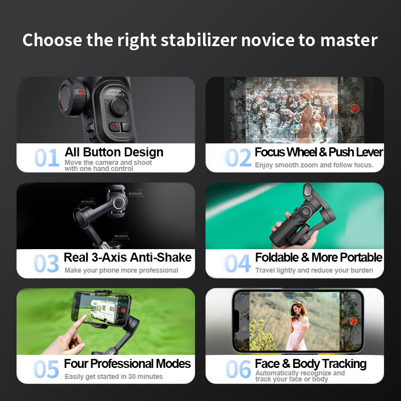 AOCHUAN 3-Axis Handheld Gimbal - Drone Gimbal For Gopro ulasan dan harga