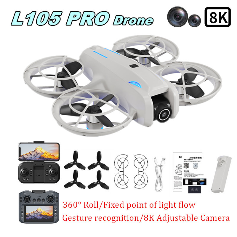 L105 PRO Drone Duel 8k Lens Fu - Drone Gimbal Brushless ulasan dan harga